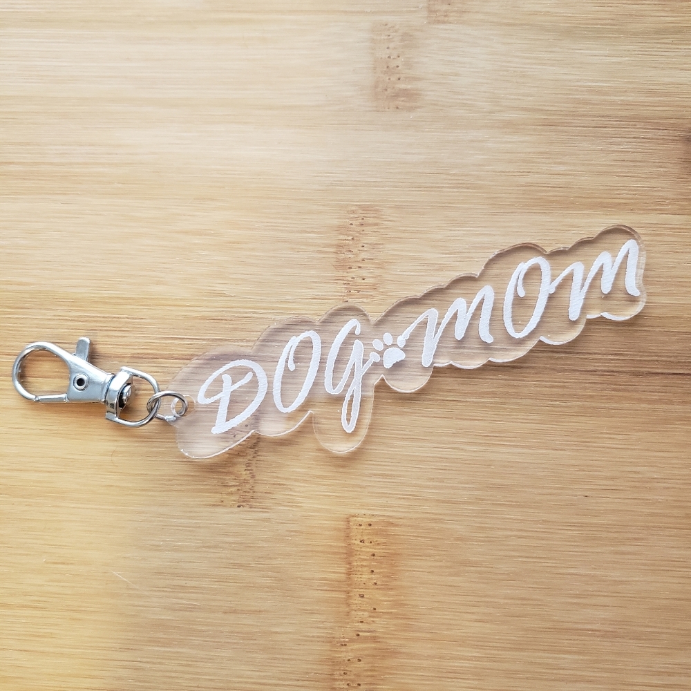 Dog Mom Key Clip 4 inches